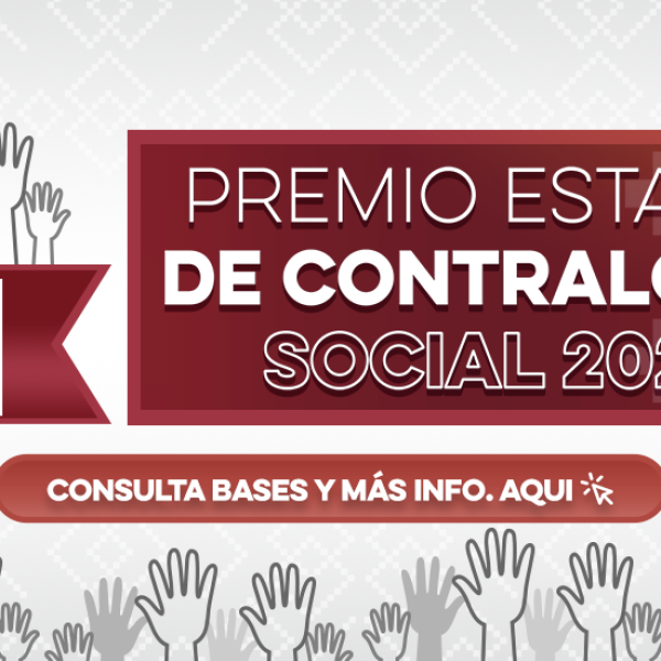 Invita Contraloría Sonora a participar en el Premio Estatal de Contraloría Social 2023